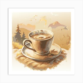 Cup Of Coffee Art Print