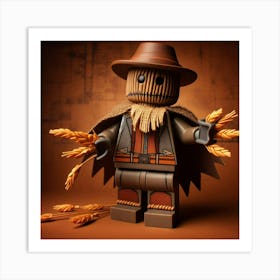 Scarecrow from Batman in Lego style Art Print