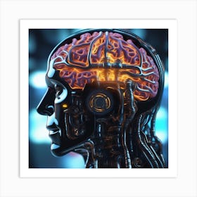 Brain Of A Robot 30 Art Print