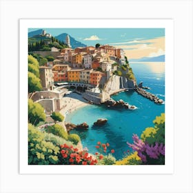 Default Italian Shore Art Print 3 Art Print