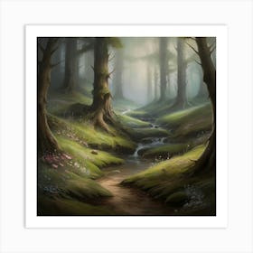 Forest Path Art Print