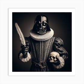 Darth Vader Shakespeare Portrait Star Wars Art Print Art Print