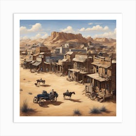 Western Town Art Print