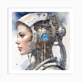 Futurist Woman Art Print