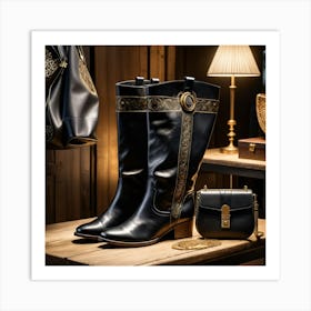 Gucci Boots Art Print