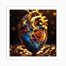 Heart Of Gold Art Print