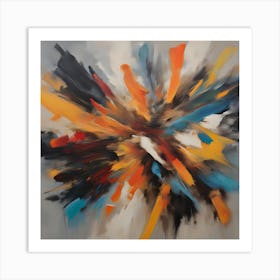 Abstract Explosion Art Print