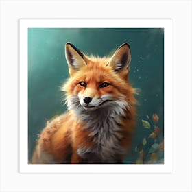 Fox Painting Art Print