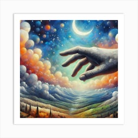 'The Hand Reaching Out' Art Print