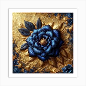 Blue Flower 3 Art Print