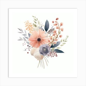 Bouquet Of Flowers 3 Art Print