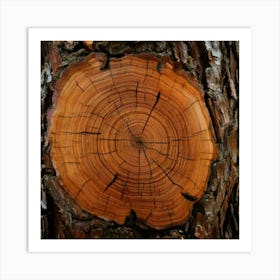 Firefly Tree, Pattern, Material, Background, Natural, Trunk, Abstract, Old, Wood, Brown, Nature, Rou (11) Art Print