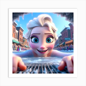 Frozen Elsa 1 Art Print