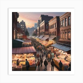 City Market Art Print