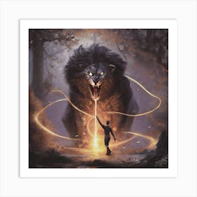 Lion Of The Forest Art Print