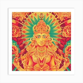 Durga Puja Themed Banner Texture With Goddess Du 1718401736 2 Art Print