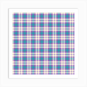 Plaid Fabric 155 Art Print