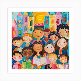 Children's Choir 2 Art Print