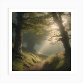 Path Through The Woods Art Print