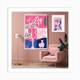 Matisse Cutout Pink Art print 1 Art Print