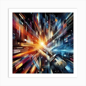 Abstract Abstract City Art Print