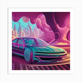 Futuristic Car 6 Art Print