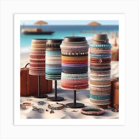 Arts and beach Art Print