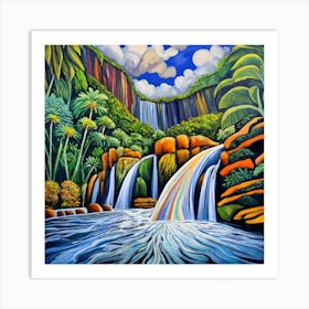 Southern Waterfall Art Print