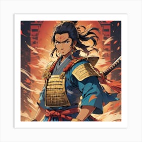 Ahom warrior as a Samurai 1 Art Print