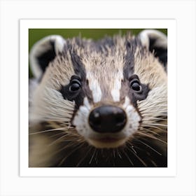 Badger Art Print