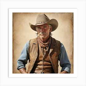 Cowboy Art Print