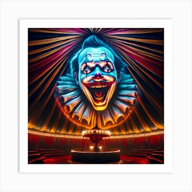 Clown Face Art Print