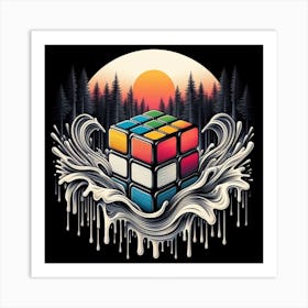 Rubik'S Cube Art Print