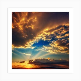 Sunset In The Sky 6 Art Print