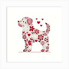 Valentine'S Day Dog Art Print