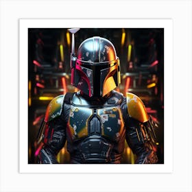 Star Wars Boba Fett 3 Art Print