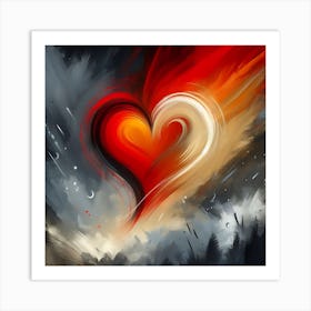 Heart Of Fire Art Print