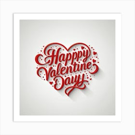 Happy Valentine Day 3 Art Print