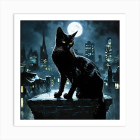 Black Night Art Print