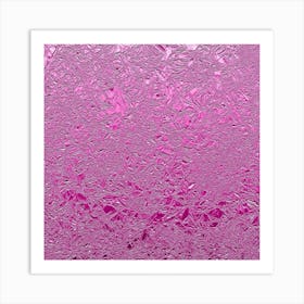 Rose Pink Aluminum Foil Art Print