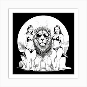 Lioness Art Print