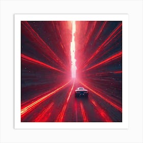 Futuristic Road Art Print