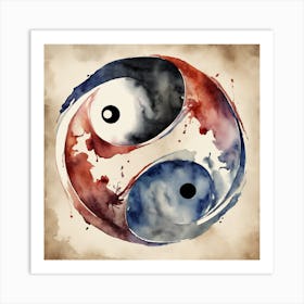 Yin Yang Symbol Art Print