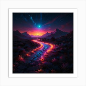 Road To The Stars 2 Art Print