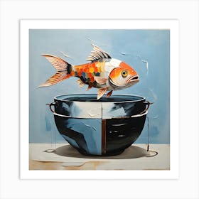 Goldfish In A Bowl Art Print