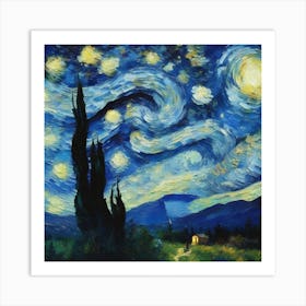 Starry Night 1 Art Print