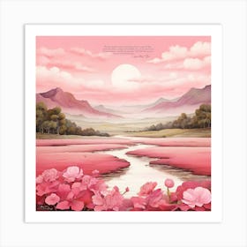 Pink Flowers Art Print