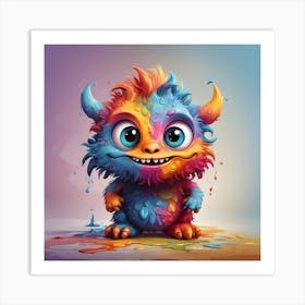 Colorful Monster Art Print