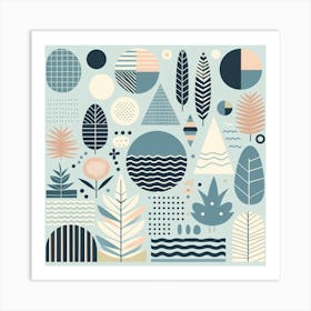 Scandinavian style, Tropics 5 Art Print