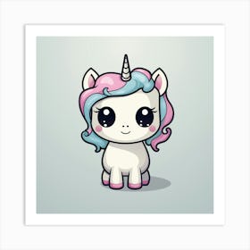 Cute Unicorn 603 Art Print